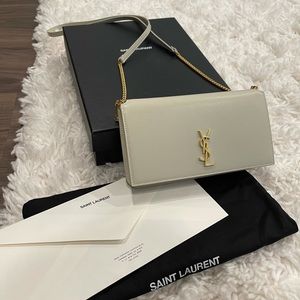 YSL Rare Color Monogram Phone Holder With Strap